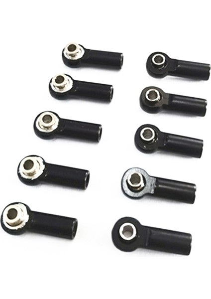 10 Adet Metal M2.5 Bağlantı Rot Ucu Rotil Wltoys A959 12428 144001 Wpl C24 Mn D90 MN99S Rc Araba Parçaları, Siyah (Yurt Dışından)
