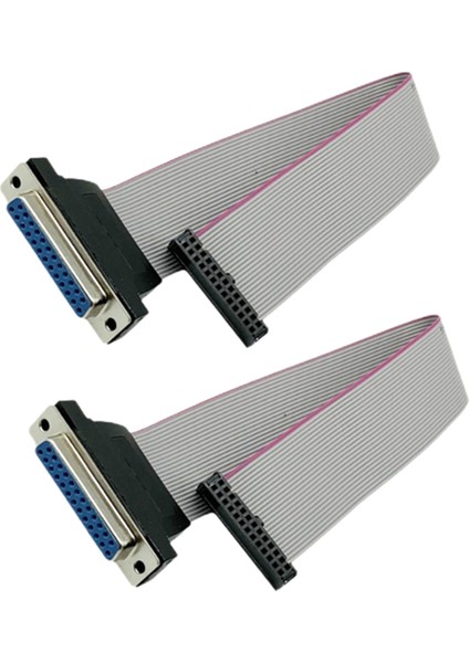 LCD Monitörler, Bağlantı Devre Kartları, Bilgisayarlar Için Düz Şerit Kablo DB25 Dişi - Fc-26 Dişi Konnektör. (Yurt Dışından)