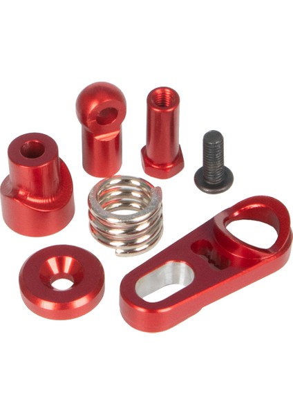 Alüminyum Alaşım 25 T Servo Kol Yükseltmek Direksiyon Bağlantı Servo Parçası Rc Araba Için 1/6 Eksenel Scx6 1/10 SCX10 Iıı, Kırmızı (Yurt Dışından)