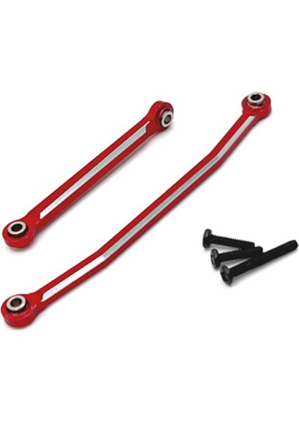 Fms FCX24 Metal Direksiyon Çubukları Direksiyon Bağlantı Kravat Bağlantıları 1/24 Rc Paletli Araba Yükseltme Parçaları Aksesuarları, Kırmızı (Yurt Dışından)