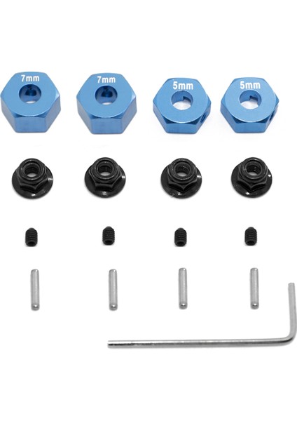 Adet Altıgen Tekerlek Tahrik Adaptörü Için 1/10 Ecx 2WD Serisi Ruckus Torment Axe Brutus Devre Amp Rc Araba Yükseltme Parçaları, 2 (Yurt Dışından)