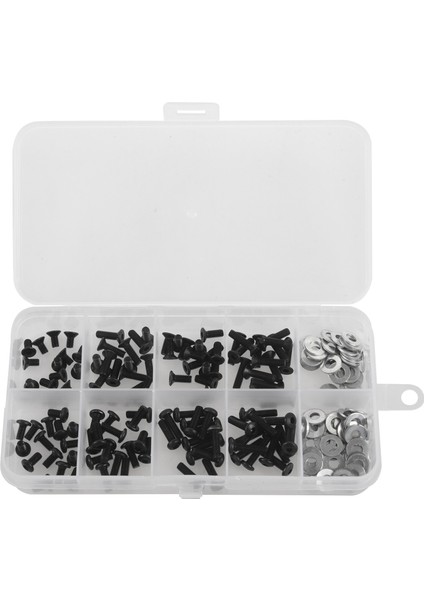Vidalar Kutu Seti 1/10 Hsp Traxxas Tamiya Hpı Kyosho D90 SRC10 Uzaktan Kumanda Rc Araba Parçaları 180 Adet (Yurt Dışından) fiyatları