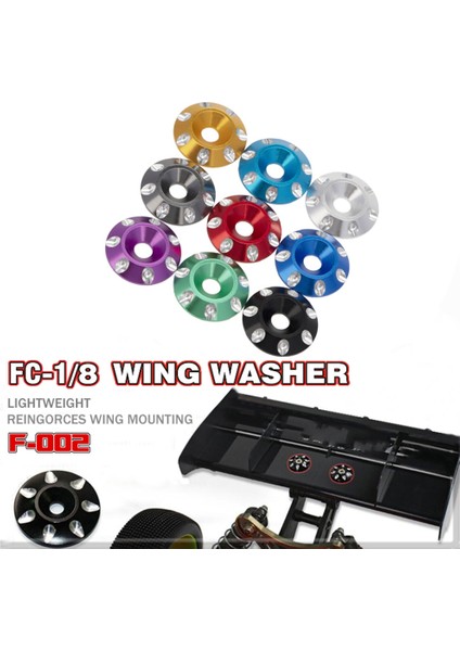 Metal Kuyruk Kanat M3 Havşa Vidalar Yıkayıcılar 1/10 Ölçekli Off Road Buggy Canavar Kamyon Rc Dift Arabalar, 8 (Yurt Dışından) fiyatları