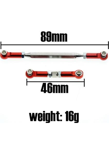 Metal Yükseltilmiş Servo Bağlantı Çubuğu Direksiyon Çekme Çubuğu Mn D90 FJ45 MN99S Rc Araba Parçaları Için Kravat Ile, Mavi (Yurt Dışından) modelleri