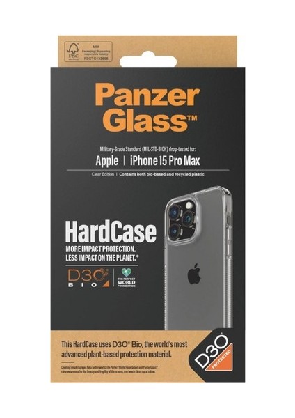 iPhone 15 Pro Max Hardcase D3O Kapak