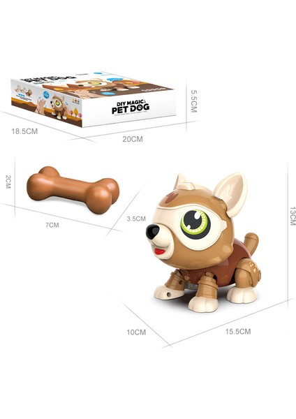 Sesle Etkinleştirilen Dokunmaya Duyarlı Akıllı Robot Köpek Çocuk Eğitici Oyuncak (Yurt Dışından) fiyatları