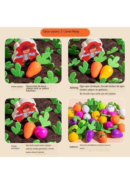 Çocuk Oyuncakları Ebeveyn-Çocuk Etkileşimli Bebek Eğitici Havuç Masa Oyunu (Yurt Dışından) modelleri