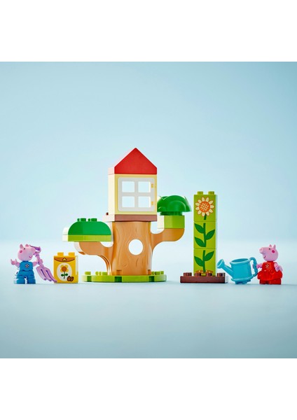 ® DUPLO® Peppa Pig Bahçe ve Ağaç Ev 10431 - 2 Yaş ve Üzeri Çocuklar için Peppa Pig Minifigürü İçeren Eğitici Oyuncak Yapım Seti (20 Parça)