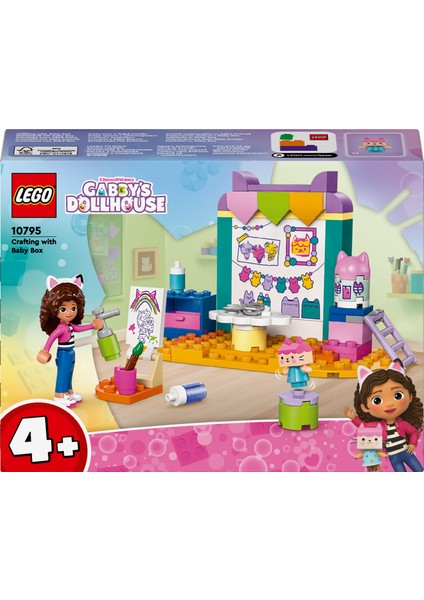 ® 4+ Gabby's Dollhouse Karton Yavru Kedi ile El Sanatları 10795 - 4 Yaş ve Üzeri Çocuklar için Gabby Minifigürü İçeren Yaratıcı Oyuncak Yapım Seti (60 Parça)