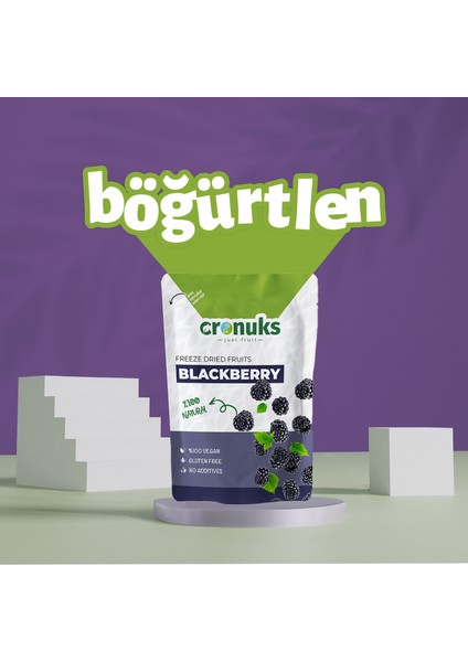 Premium Çıtır Böğürtlen Cipsi %100 Doğal Ve Katkısız - Dondurularak Kurutulmuş Freeze Dried Kuru Böğürtlen