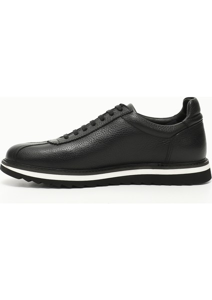 Gön Platinum Hakiki Deri Yuvarlak Burun Bağcıklı Günlük Erkek Sneaker 38307