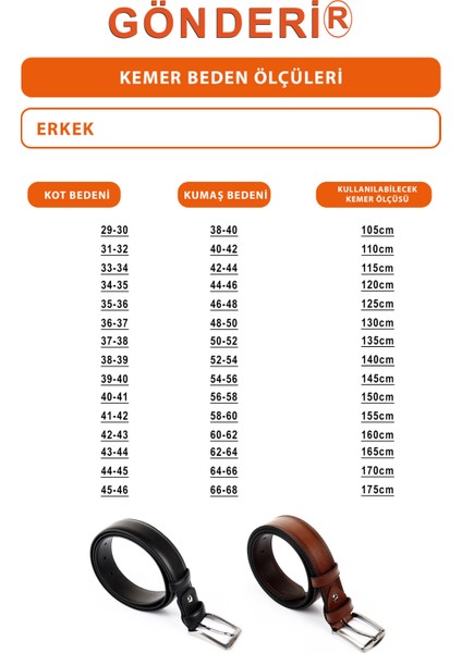 Erkek Taba Hakiki Deri 4,5 Cm Dikişli Kot Kemeri