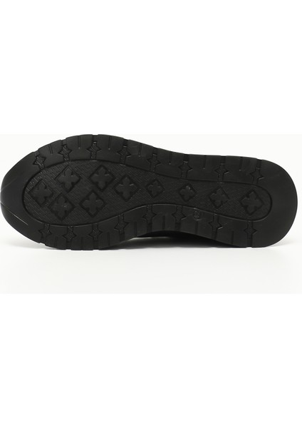 Erkek Lacivert Bağcıklı Hakiki Deri Comfort Sneaker