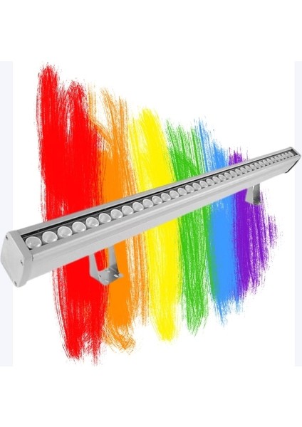 100 cm 36 Watt Rgb Wallwasher Duvar Boyama Rf Uzaktan Kumanda IP65