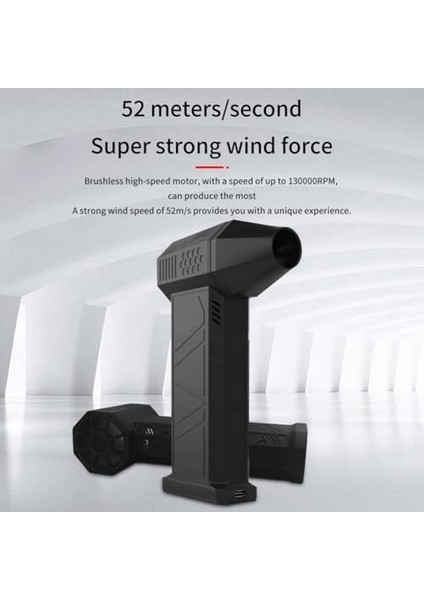 Mini Turbo Jet Fan, Şarj Edilebilir Turbo Şiddetli Fan, Fırçasız Motor Jet Fan, Taşınabilir Güçlü Hava Üfleyici Temizleme Klavye Toz Giderme Kar Kaldır Için modelleri
