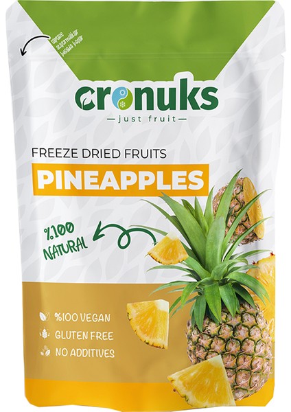 Premium Çıtır Ananas Cipsi %100 Doğal Ve Katkısız - Dondurularak Kurutulmuş Freeze Dried Kuru Ananas