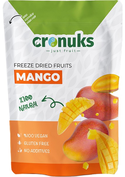 Premium Çıtır Mango Cipsi %100 Doğal Ve Katkısız - Dondurularak Kurutulmuş Freeze Dried Kuru Mango