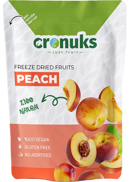 Premium Çıtır Şeftali Cipsi %100 Doğal Ve Katkısız - Dondurularak Kurutulmuş Freeze Dried Kuru Şeftali