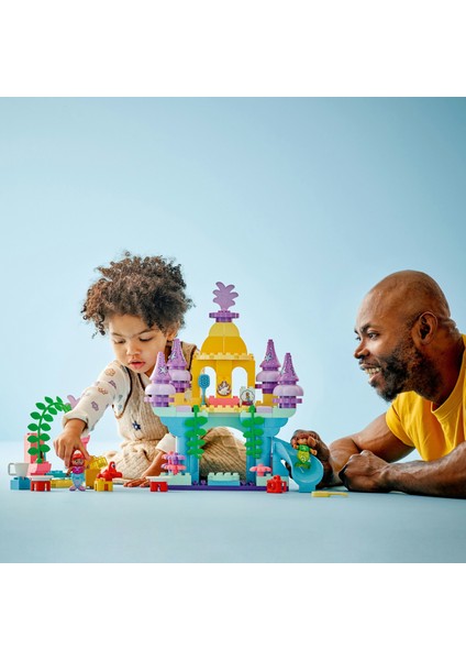 ® DUPLO® | Disney Ariel'in Sihirli Su Altı Sarayı 10435 - 2 Yaş ve Üzeri Küçük Deniz Kızı Seven Çocuklar İçin Eğitici Oyuncak Yapım Seti (116 Parça)