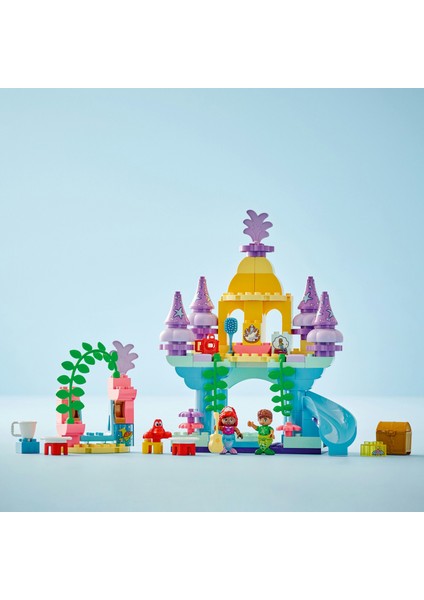 ® DUPLO® | Disney Ariel'in Sihirli Su Altı Sarayı 10435 - 2 Yaş ve Üzeri Küçük Deniz Kızı Seven Çocuklar İçin Eğitici Oyuncak Yapım Seti (116 Parça)