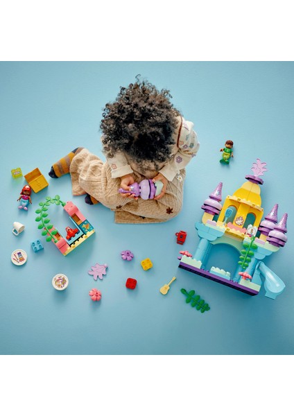 ® DUPLO® | Disney Ariel'in Sihirli Su Altı Sarayı 10435 - 2 Yaş ve Üzeri Küçük Deniz Kızı Seven Çocuklar İçin Eğitici Oyuncak Yapım Seti (116 Parça)