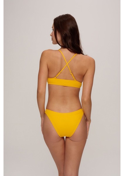 Crush Üçgen Sırttan Çapraz Askılı Bikini Takımı Sarı fiyatları