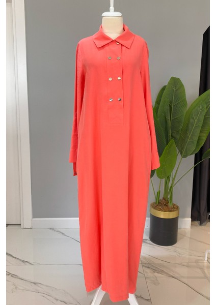 Çıt Çıt Detaylı Elbise 2006 Mercan modelleri