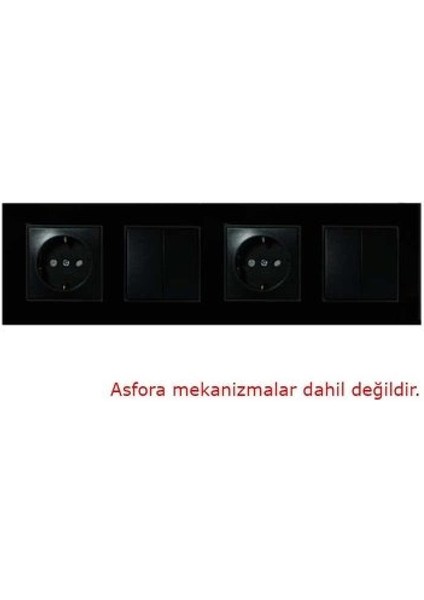 Asfir Schneider Asfora Serisi Parlak Siyah Dörtlü Çerçeve APG204-71 Modeli fiyatları
