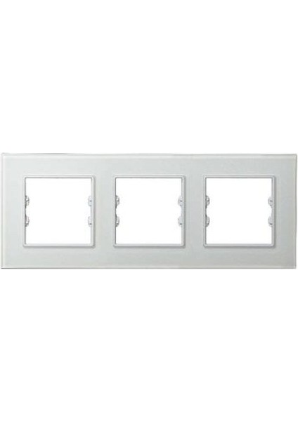 Asfir Schneider Asfora Serisipleksiglas Mat Beyaz Üçlü Çerçeve APG603-21 Modeli