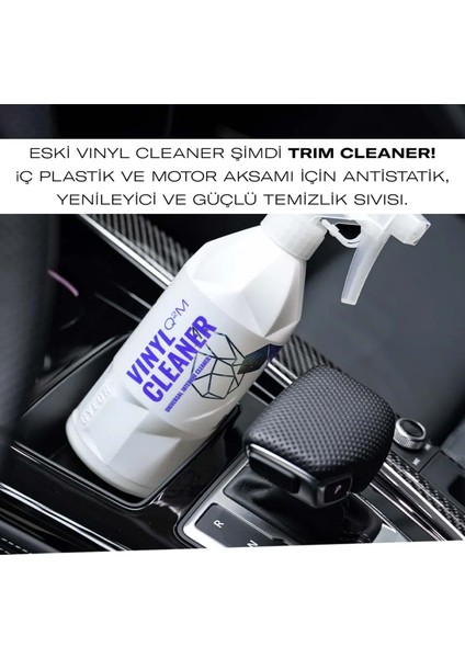 Q²m Trim Cleaner Anti-Statik Plastik Trim Vinil Motor Parçalara Özel Temizleyici - 500 ml