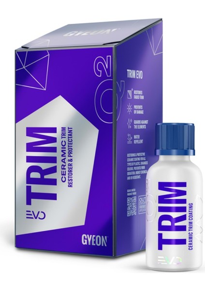 Q² Trim Evo Plastik Koruyucu ve Solmuş Plastik Yenileyici Seramik Kaplama - 30ML