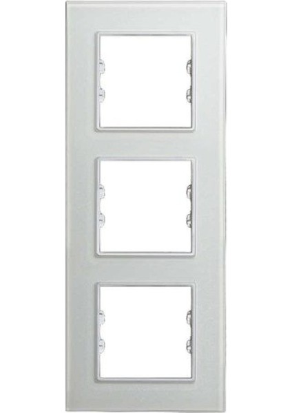 Asfir Schneider Asfora Serisipleksiglas Mat Beyaz Dikey Üçlü Çerçeve APG613-21 Modeli