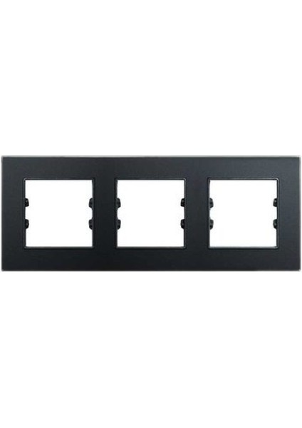 Asfir Schneider Asfora Serisi Mat Siyah Üçlü Çerçeve APG503-71 Modeli