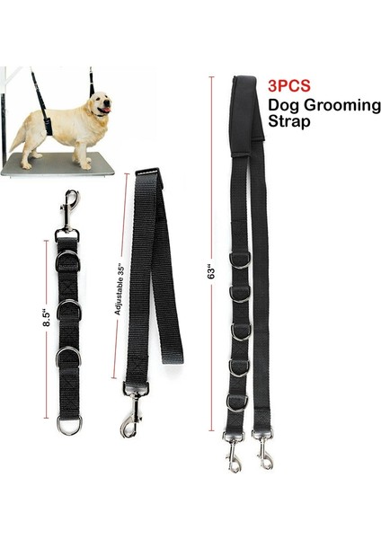 3 Adet/takım Pet Banyo Güzellik Masası Sabit Kordon Köpek Çekme Halatı (Yurt Dışından) modelleri