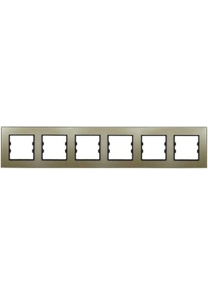 Asfir Schneider Asfora Serisi Alüminyum Onyx Altılı Çerçeve ALG306-71 Modeli