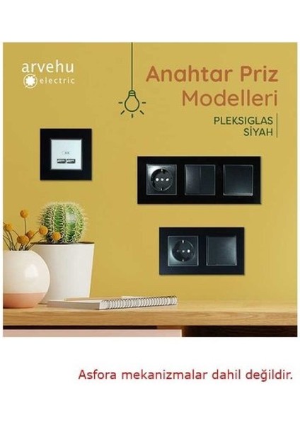 Asfir Schneider Asfora Serisi Parlak Siyah Altılı Çerçeve APG206-71 Modeli fiyatları