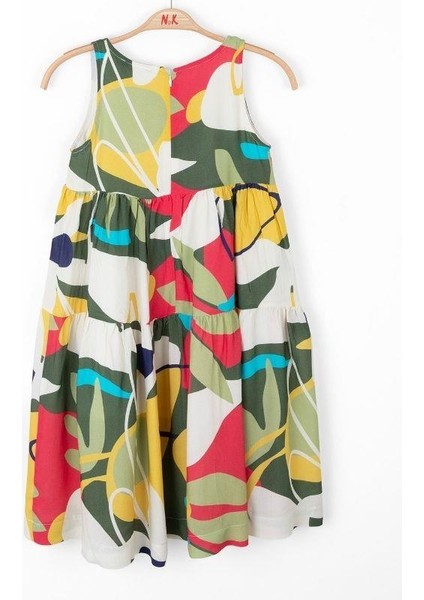 Kız Çocuk Pamuk Astarlı Renkli Yumuşak Dokulu Elbise modelleri