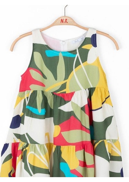 Kız Çocuk Pamuk Astarlı Renkli Yumuşak Dokulu Elbise indirimleri