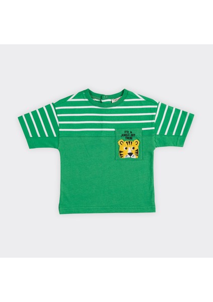 Erkek Bebek Cepli Kısa Kollu T-Shirt modelleri