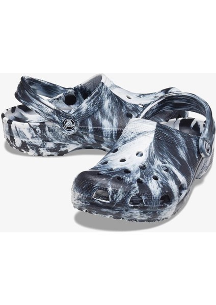 Classic Marbled Clog Unisex Beyaz Terlik