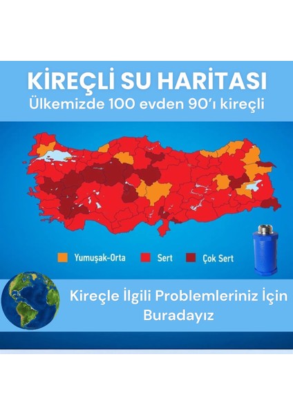 Çamaşır ve Bulaşık Makinesi Manyetik Kireç Önleyici