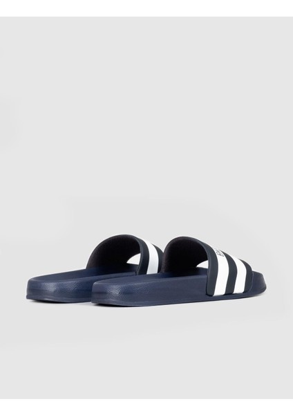 Lacivert - Beyaz Kauçuk Tabanlı Erkek Terlik