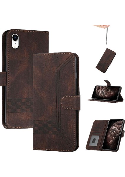 Kullanışlı Stand Özelliği ile iphone Xr Cüzdan Kılıf Pu Deri Kart Kapak ile Uyumlu (Yurt Dışından)