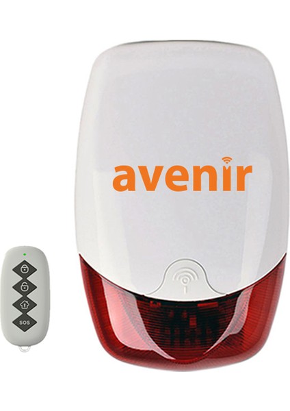 AV-02WF Wifi Akıllı Ev Alarm Sistem Seti (1 Kapı/pencere Sensörü) (1pır) (1kumanda)