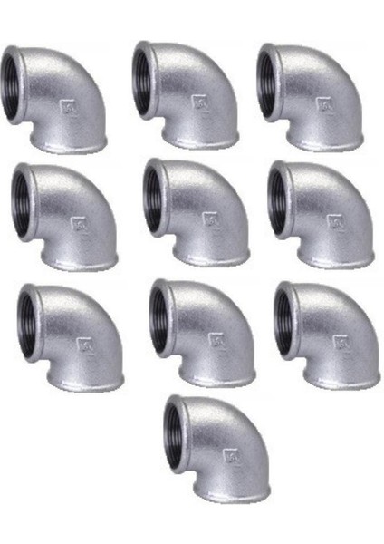 Mech Dirsek Döküm Dişli 1 1/2 Galv. Paket 10 Lu