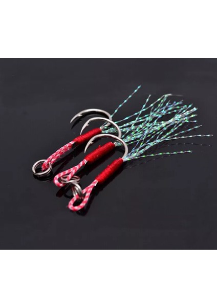 Jig Assist Iğnesi - 3 Adet - Jig Yardımcı Kanca - ( 26 - 40GR Arası Jigler Için )