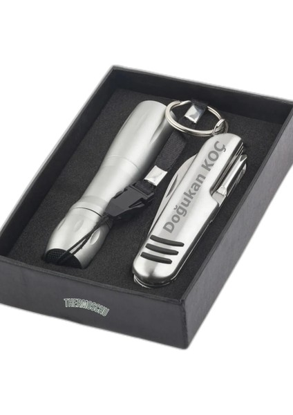 Isimli Çakı Seti, Çok Fonksiyonlu Isviçre Çakı Fener Seti, Cep Araç Deprem Kamp Seti