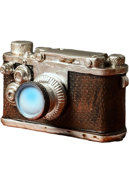 Şınma si Için Retro Kamera Heykeli Reçine Süs (Yurt Dışından)