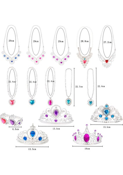Küçük Kızlar Için 60 Adet Prenses Takı Oyuncak Seti (Yurt Dışından)