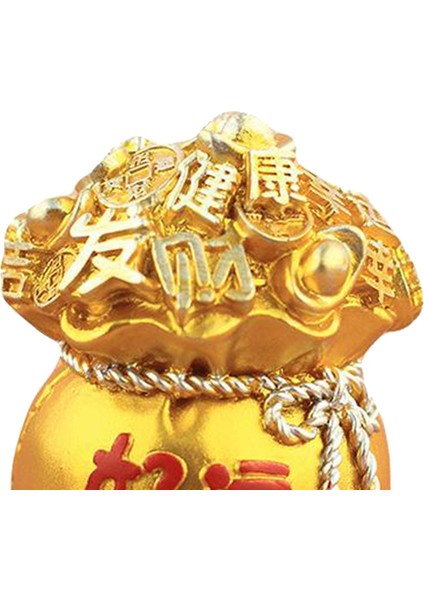 Şanslı Zenginlik Çin Feng Shui Heykelcik Süsleme Şanslar Altın (Yurt Dışından) fırsatları